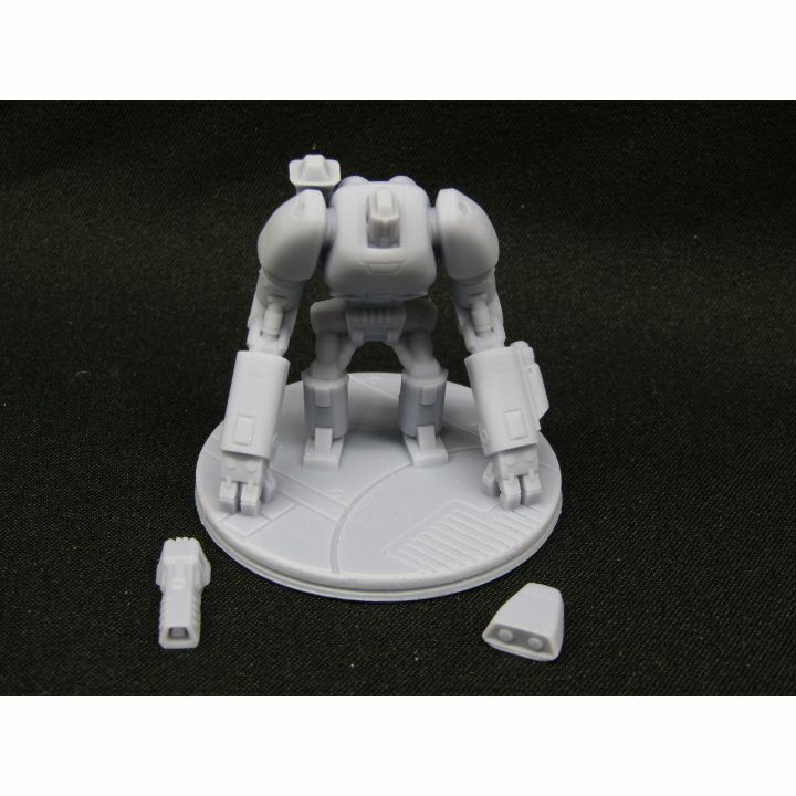 Modded R-Cee Loader Robot Droid w/ Shoulder Cannon Mini Miniature 3D Printed
