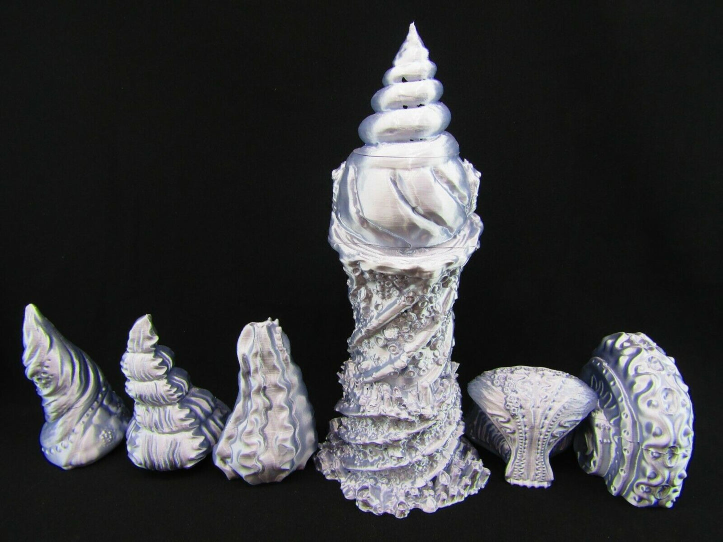 Sea Shell Village & Sea Tower Scatter Terrain Scenery 3D Printed Mini Miniature