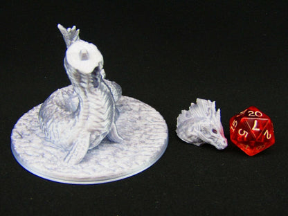 Undead Sea Serpant Mini Miniature Figure 3D Printed Model 28/32mm Scale RPG