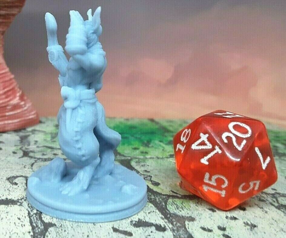 Catfolk Guide Mini 28mm Miniatures Figure Tabletop Gaming D&D 3D Printed Resin