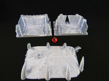 Large Barbarian Gathering Hall Tent Scatter Terrain Scenery 3D Printed Mini