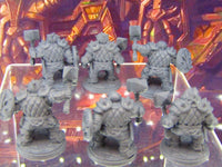
              6pc Dwarf Fighter Soldiers w/ Hammers Mini Miniature Figure 3D Printed Model DnD
            