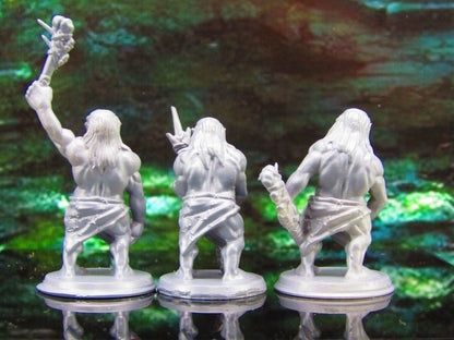 3pc Grimlock Humanoid Cave Monster Set Mini Miniature Model Character Figure