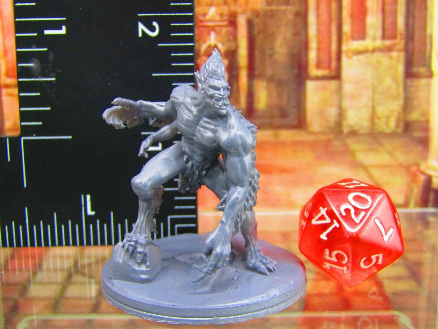 Dark Elf Demon Hybrid Monster Mini Miniature Figure 3D Printed Model 28/32mm