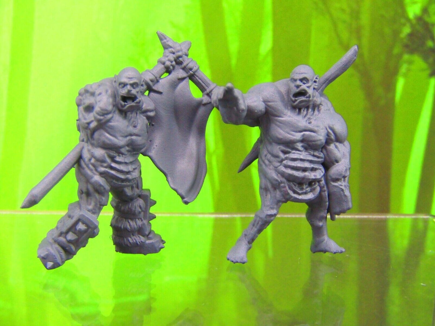 Undead Zombie Orc Pair Mini Miniatures 3D Printed Model 28/32mm Scale RPG
