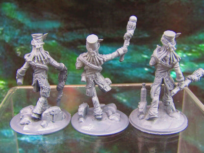 3pc Voodoo Priests Witch Doctors Mini Miniature Figure 3D Printed Model