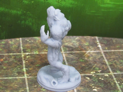 Howling Werewolf Miniature Mini 3D Printed Resin Model RPG Tabletop Gaming D&D