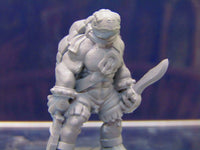 
              Tortle Pirate Dual Wielding Mini Miniature Figure 3D Printed Model 28/32mm Scale
            