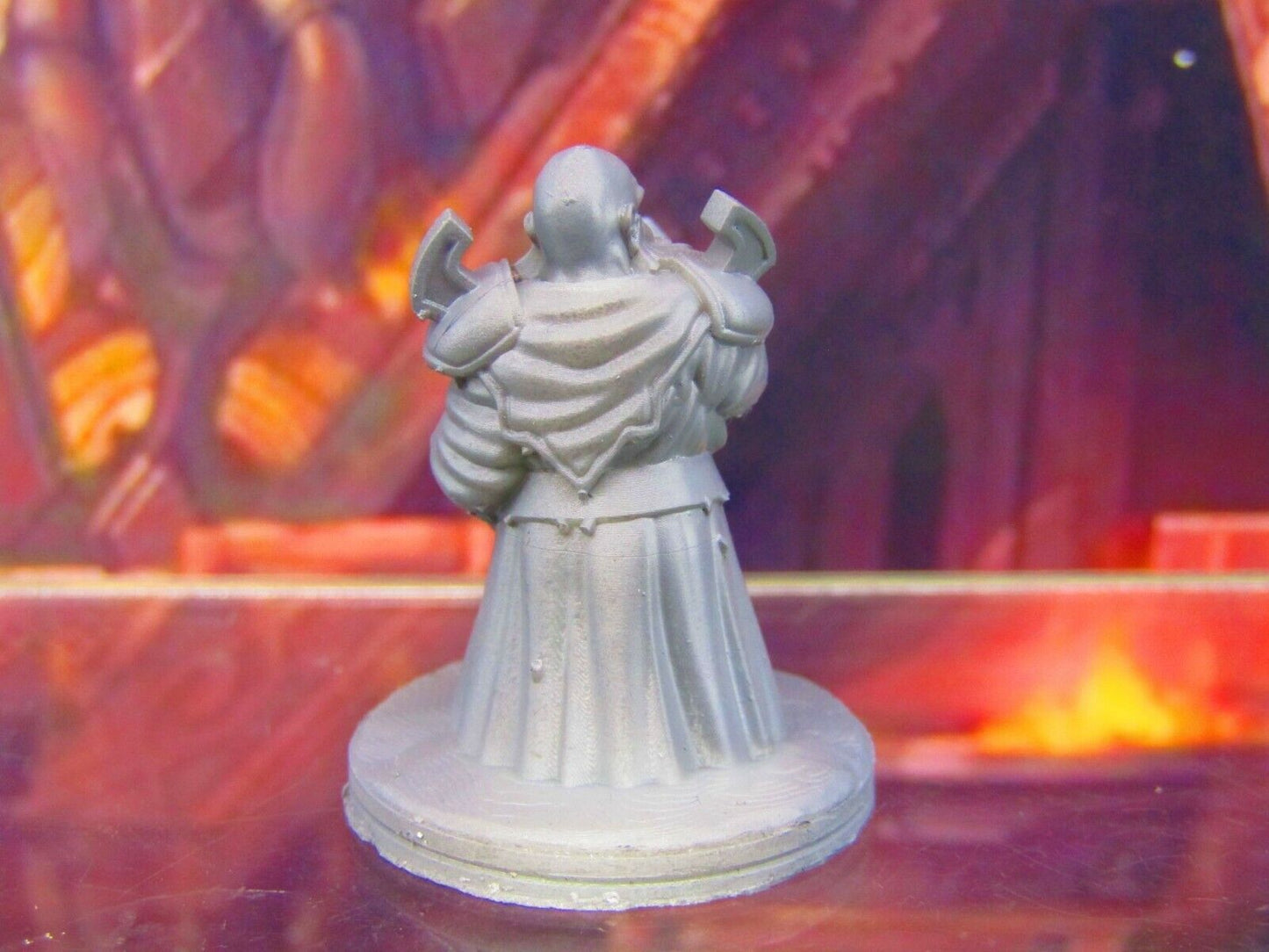 Gray Dwarf Cleric Nobleman w/ Staff Mini Miniature Figure 3D Printed Model 28/32