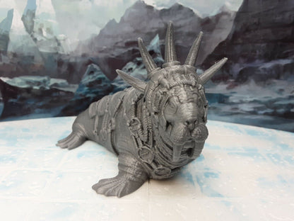 Walrus God & Walrus Folk Miniature Mini Figure Tabletop Game Piece D&D