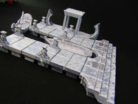 
              Stone Boating Docks Pier & 3 Ships Scatter Terrain Scenery 3D Printed Mini
            