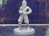 
              Human Pirate Crewman Canon Baller Mini Miniature Figure 3D Printed Model 28/32mm
            
