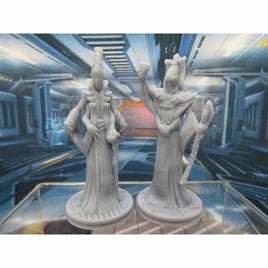 Pair of Alien Councilmen Mini Miniature Scatter Terrain Scenery 3D Printed Model