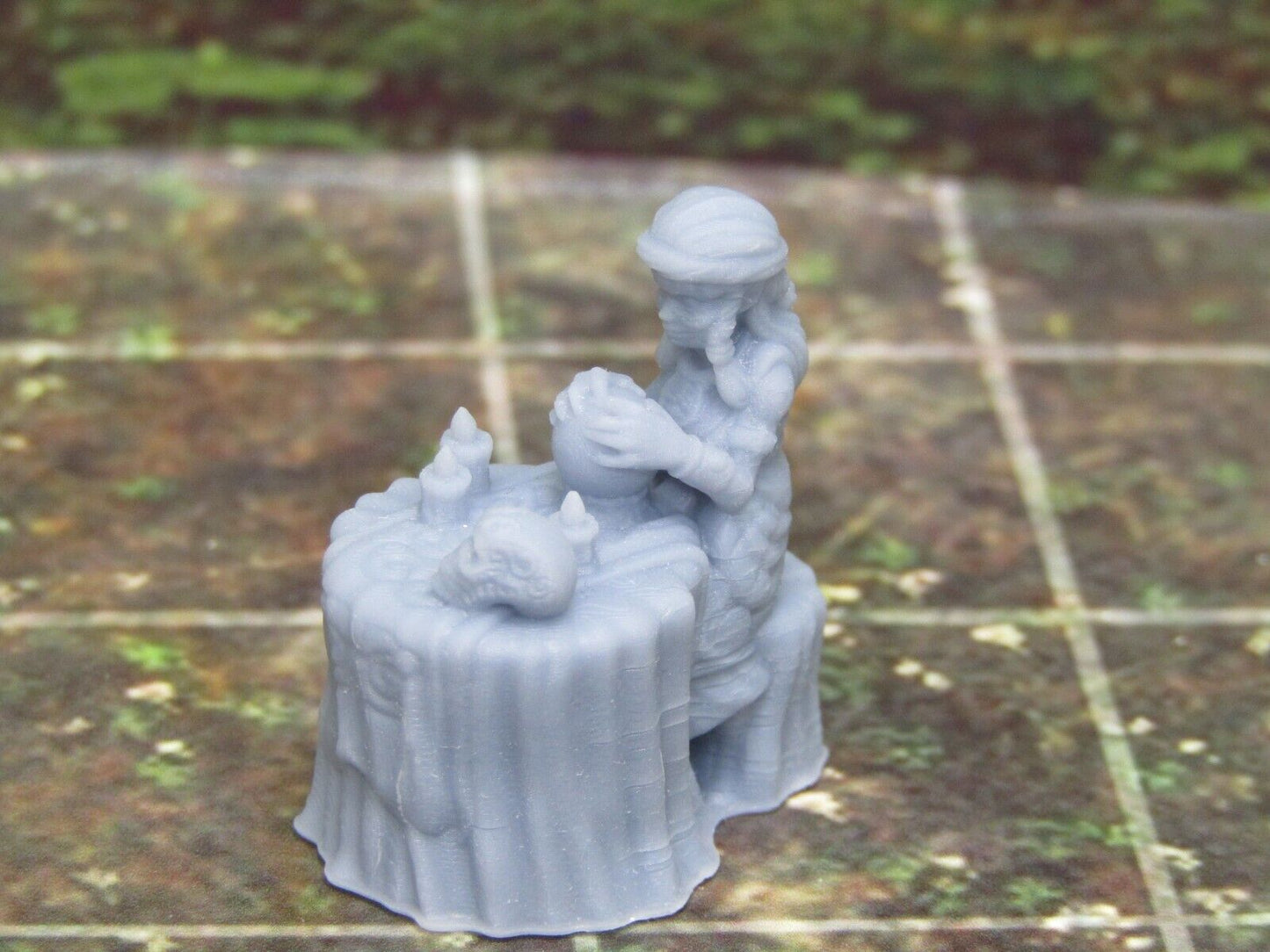Gypsy Fortune Teller Mini Miniatures 3D Printed Model 28/32mm Scale RPG