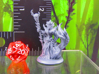 Lich Necromancer Mage Mini Miniatures 3D Printed Resin Model Figure 28/32mm