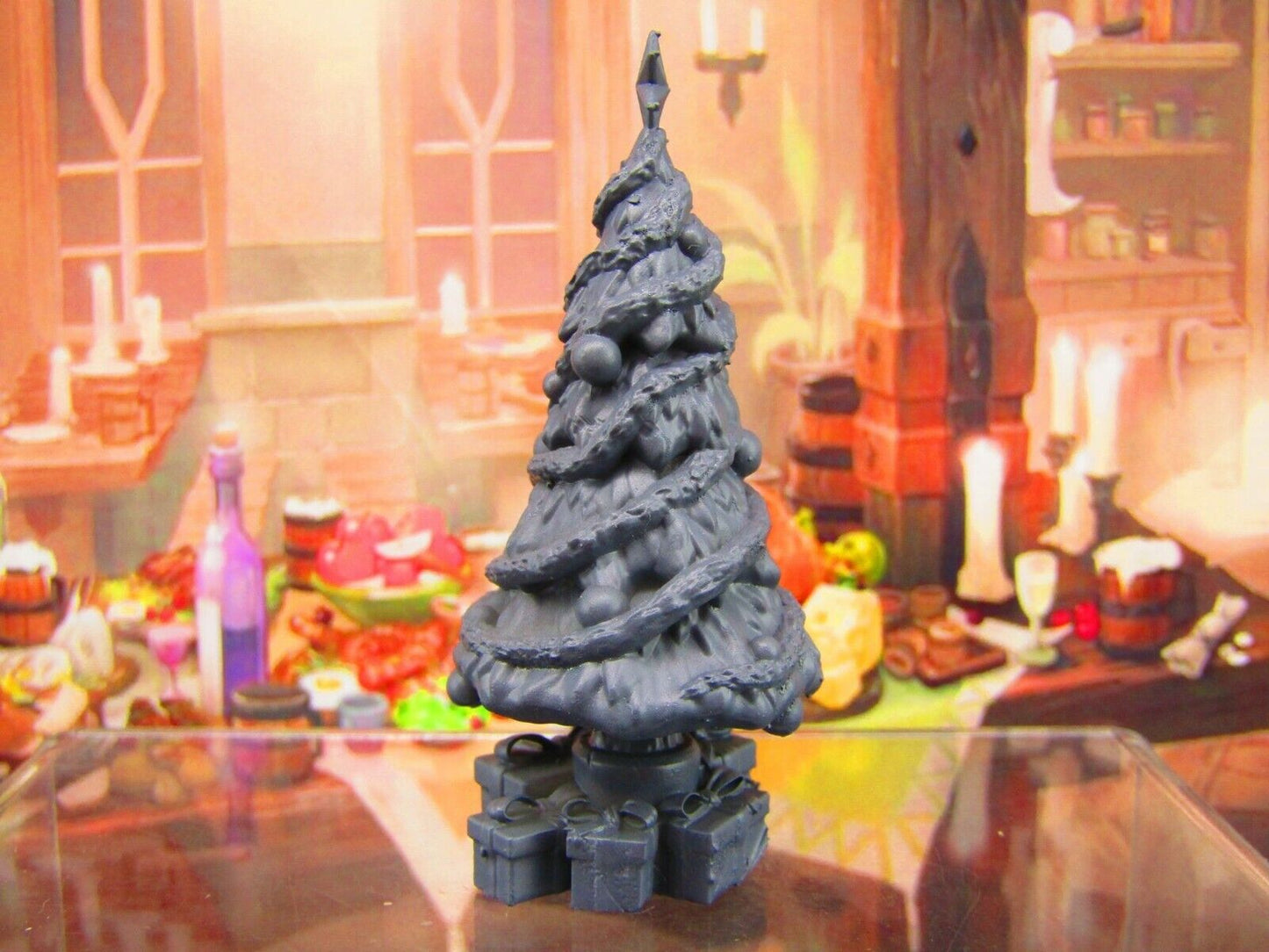 Christmas Tree w/ Gifts Scatter Terrain Scenery Tabletop Gaming Mini Miniature