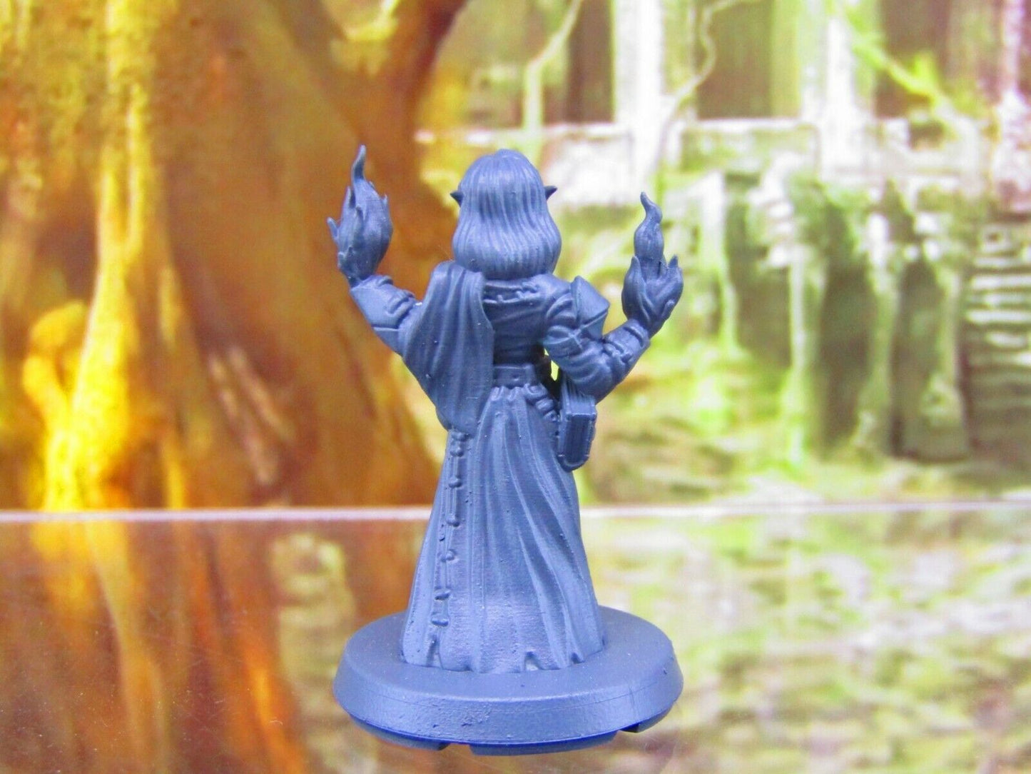 Elf Wizard Warlock Sorcerer Mage Player Character Mini Miniature 3D Print