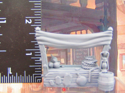 Roadside Trading Booth Shop Stand Scatter Terrain Scenery Tabletop Gaming Mini