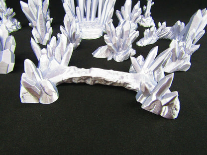 Crystal Cavern Cave Scatter Terrain Scenery 3D Printed Mini Miniature Model