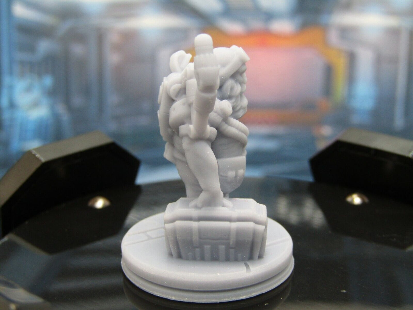 Dwarven Spaceship Mechanic Mini Miniature Scatter Terrain Scenery 3D Printed