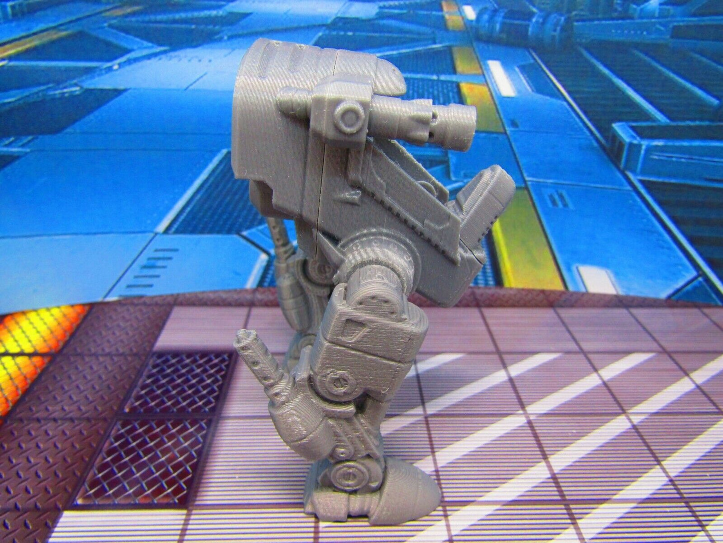 Battle Mech Small Attack Walker Miniature Mini Scatter Terrain Scenery