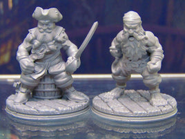 Dwarf Brawler Pirate Mini Miniature Figure 3D Printed Model 28/32mm Scale