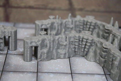 4pc Underwater Labyrinth Coral Corner Curve Walls Dungeonsticks Map Set Scenery