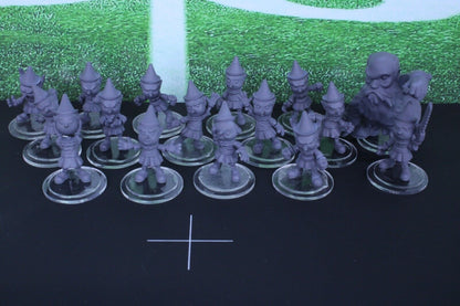 16pc Geppetto & Pinocchio Puppet Team Mini Tabletop Blood Fantasy Football Bowl