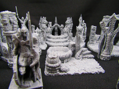 13pc Atlantis Merfolk Underwater Deep Sea City Scenery Scatter Terrain Props