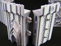 
              Large Fortress Walls and Dark Elf Army Set Scatter Terrain Scenery 3D Print
            