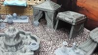
              32 Piece Large Street Market Bazaar Set Scatter Terrain Tabletop Gaming Scenery
            