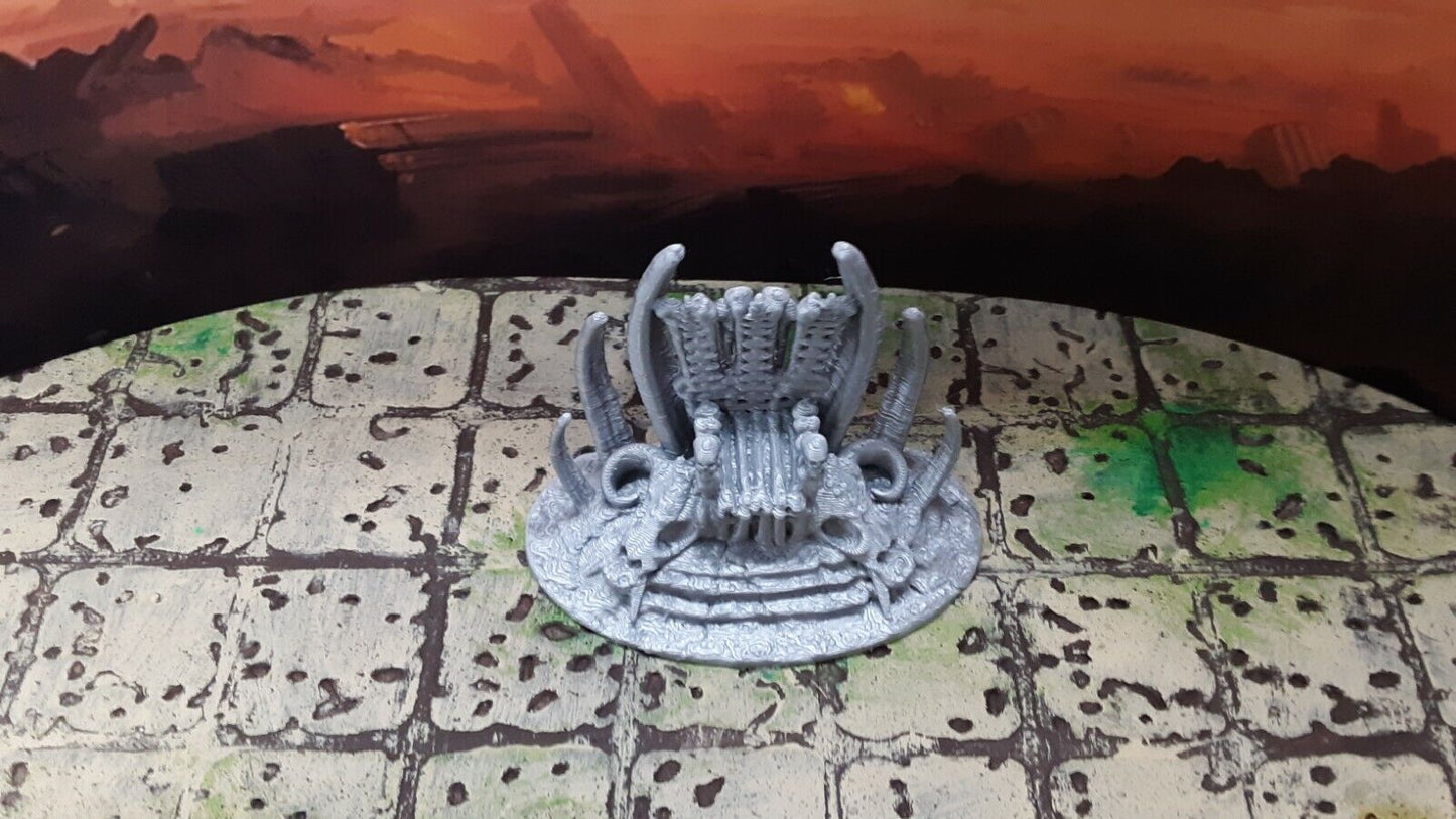Boneyard Skull Bone Throne 28mm Scale Dungeons & Dragons Scatter Terrain