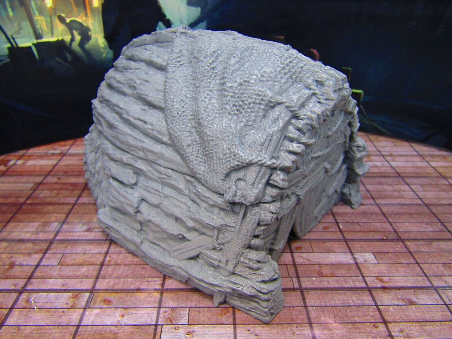 Boat Hull Building House Docks / Seaside Shack Scenery Scatter Terrain Props