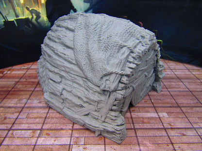 Boat Hull Building House Docks / Seaside Shack Scenery Scatter Terrain Props