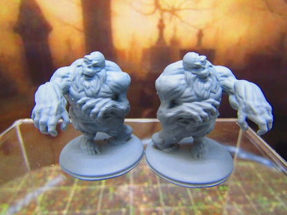 Pair of Undead Zombie Dwarves Monster Encounter Mini Miniature