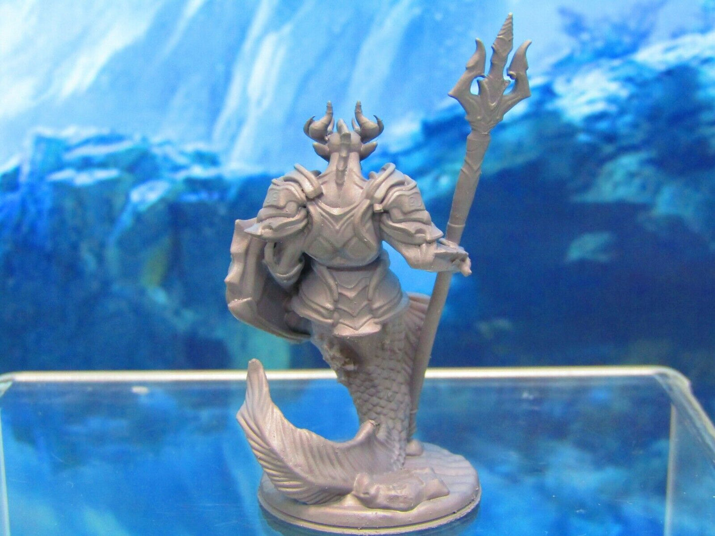 Merfolk Merman King / Royalty Trident Mini Miniature Figure 3D Printed Model