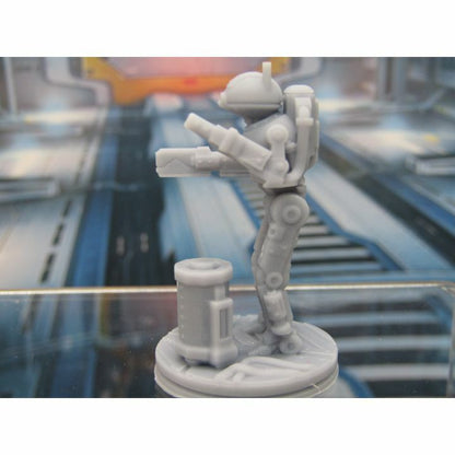 Repairbot Mechanic Droid Robot Mini Miniature 3D Printed Figure Model