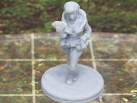 Female Elf Street Magician Mini Miniature Figure 3D Printed Model 28/32mm Scale