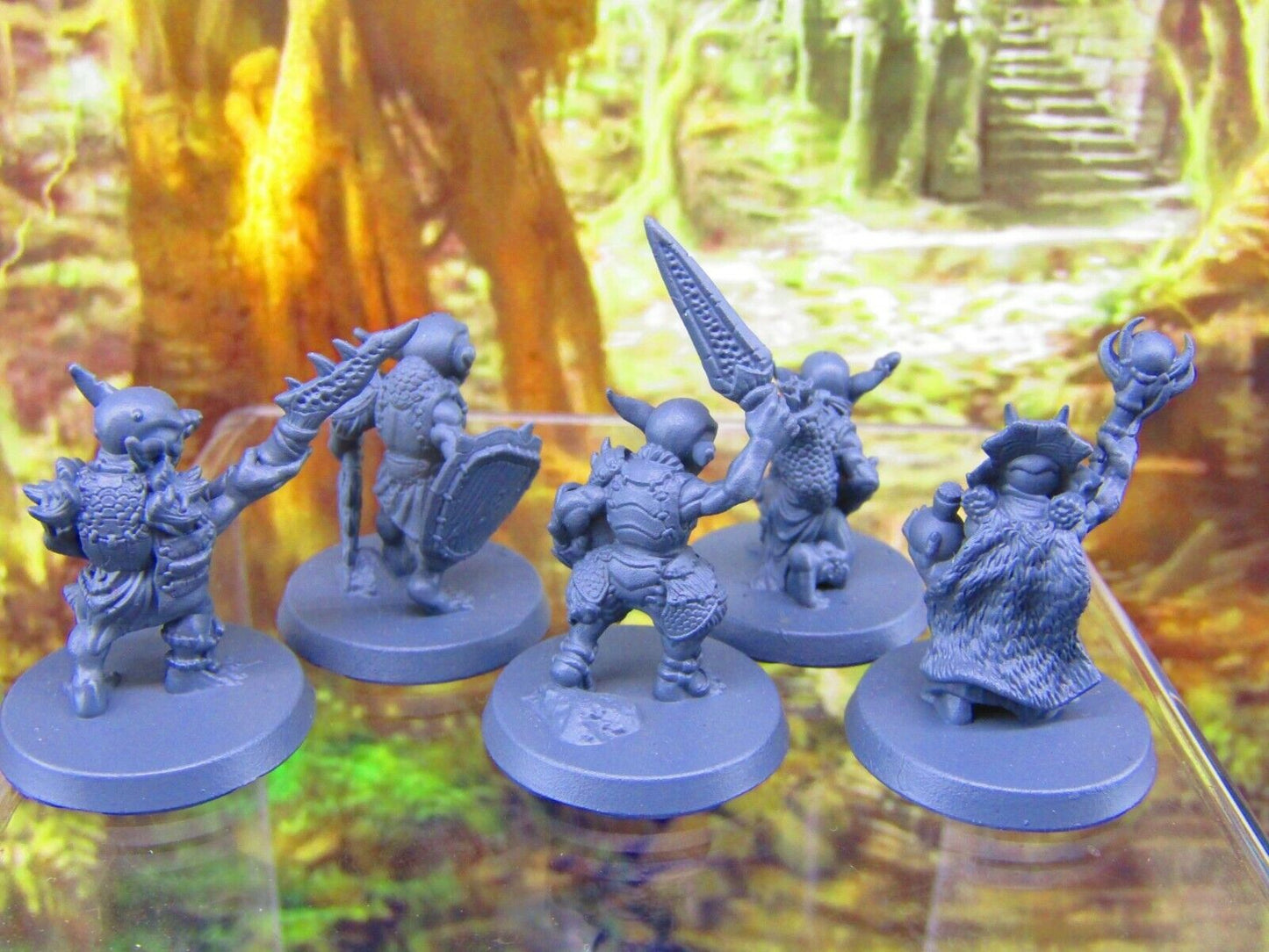 5pc Goblin Warparty Mini Miniatures 3D Printed Resin Model Figure 28/32mm