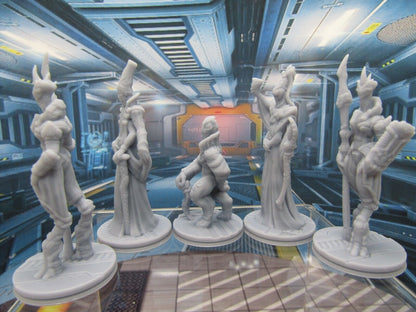 Galactic Council Members Mini Miniature Scatter Terrain Scenery 3D Printed Model