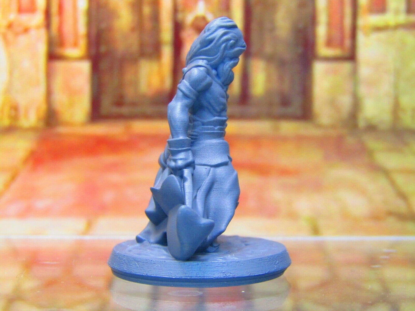 Human Bandit Rogue Mercenary Dual Weapon Mini Miniature Figure 3D Printed Model