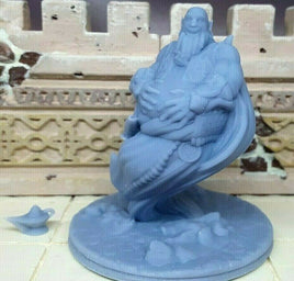 Air Genie Djinn W/ Lamp Mini Miniatures Figure Tabletop Game 3D Printed Resin