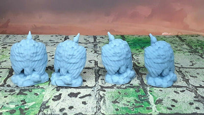 4x Giant Vulture Buzzards Birds Mini Miniatures Figure Tabletop Gaming 3D Resin