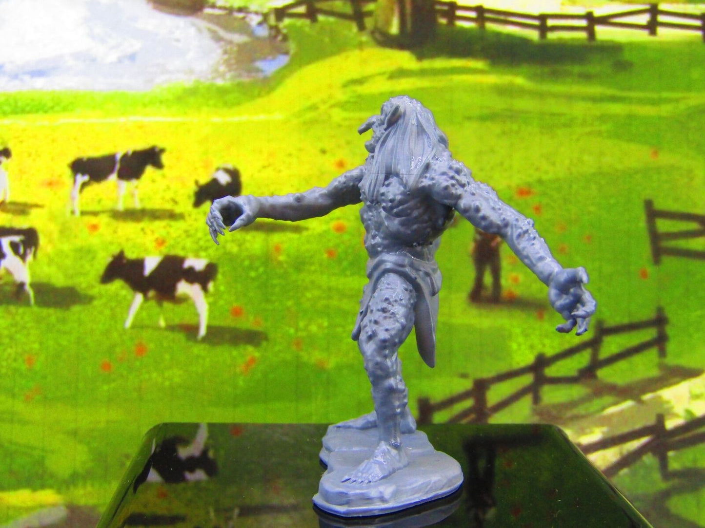 Attacking Troll Swiping Monster Encounter Mini Miniature Model Character Figure