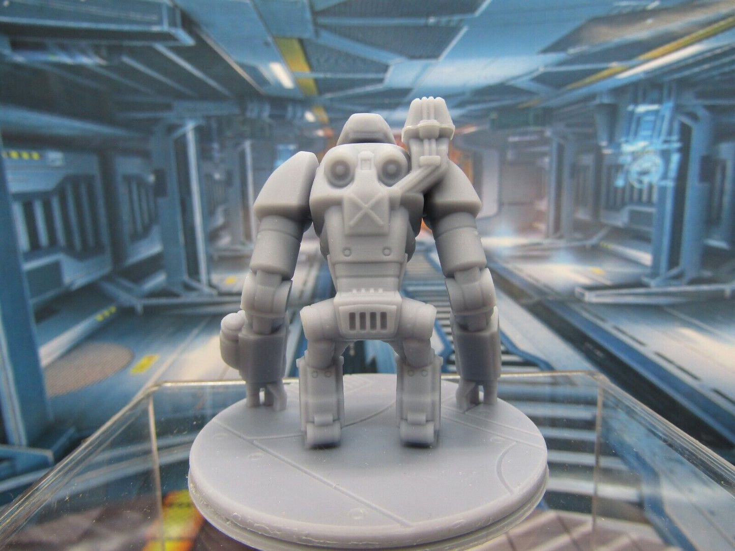 Modded R-Cee Loader Robot Droid w/ Shoulder Cannon Mini Miniature 3D Printed