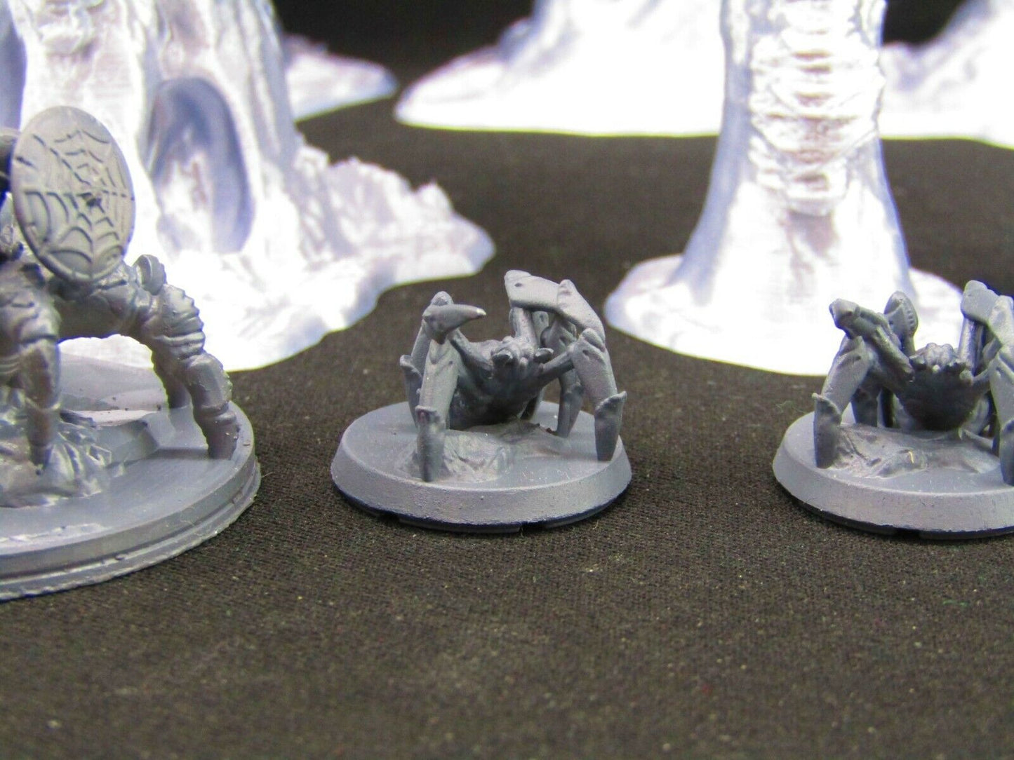 Spider Lair w/ Spiders & Spider Elf Hybrids Scatter Terrain Scenery 3D Print