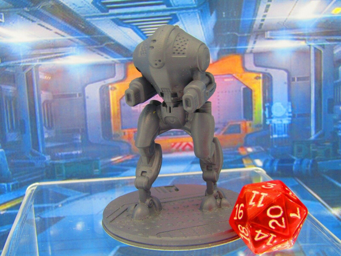 Defense Robo Robot Bot Drone Mini Miniature Figure 3D Printed Model Starfinder