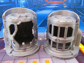 Containment Holding Chambers Cages Cells Pair Scenery Terrain 3D Printed Model