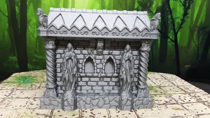 Cemetery Mausoleum Tomb Model Dungeons & Dragons 28mm Scatter Terrain Miniature