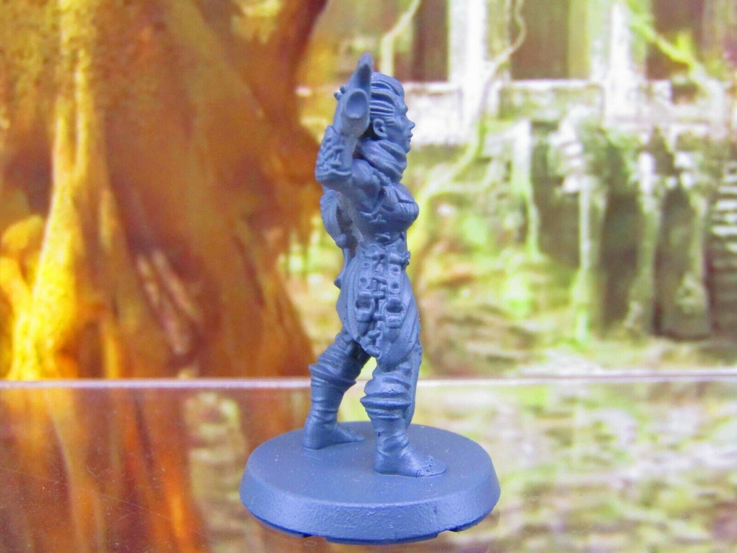 Half Orc Female Barbarian Player Character Mini Miniatures 3D Printed Resin